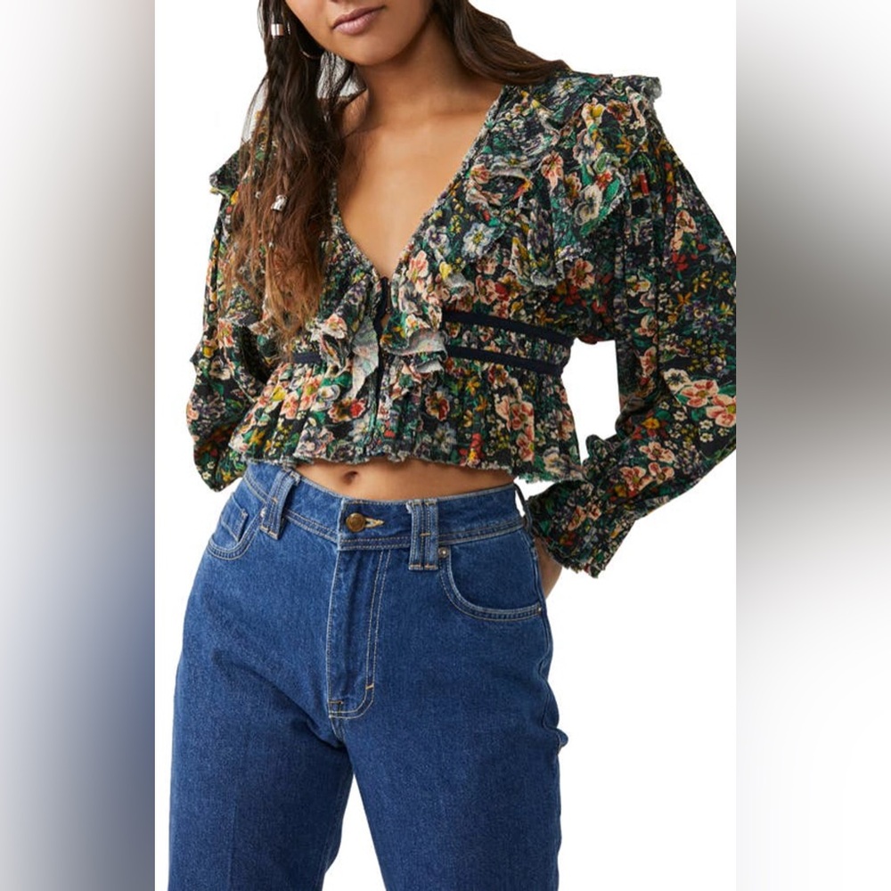 Free People Rudi Ruffle Top